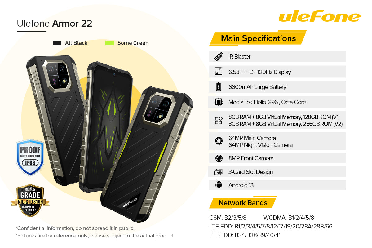 🔥 Ulefone Armor 22 – El smartphone indestructible que lo resiste todo