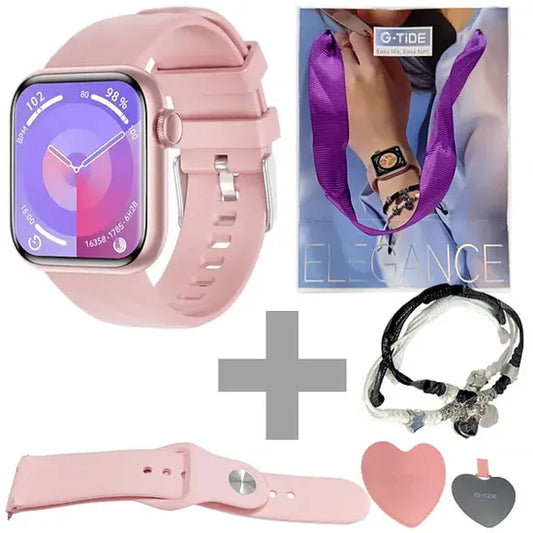 G-Tide Elegance — Salud (HR/SpO₂), Deportes, Da Fit + Pulsera