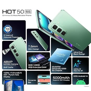 🚀 INFINIX HOT 50 – Potencia y Estilo en tus manos