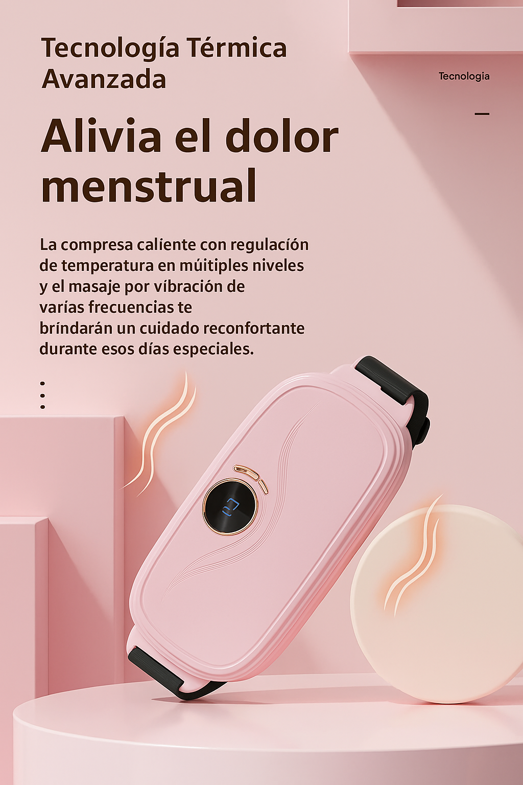 Faja Térmica Menstrual Recargable – Alivio Inmediato y Portátil