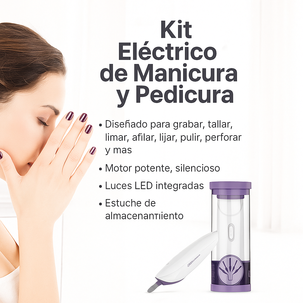 Kit Eléctrico de Manicura y Pedicura 5 en 1 – GQT Paris