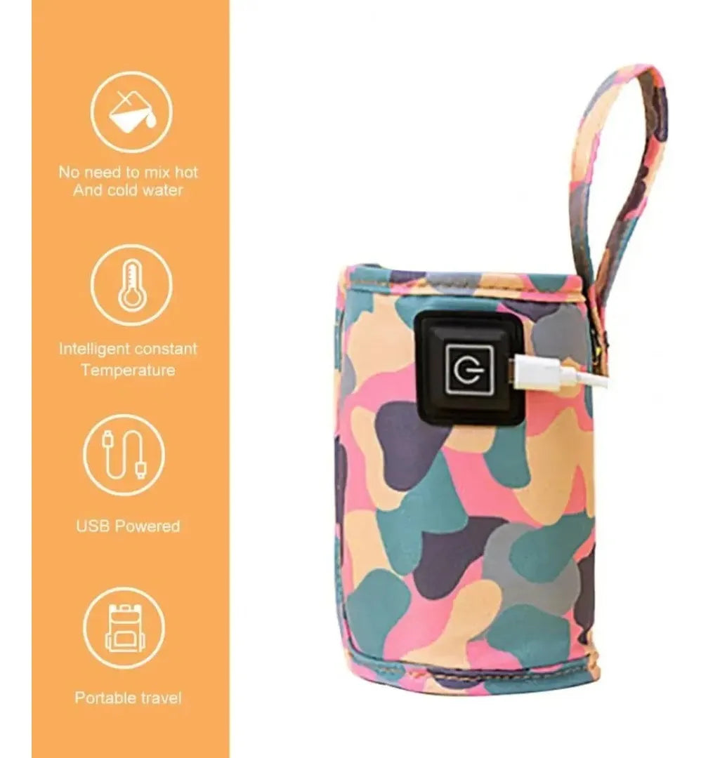 👇 🍼 Bolsa Calentadora de Biberón USB – Térmica, portátil y con 3 niveles de temperatura
