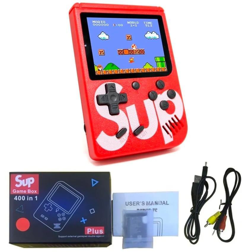 Mini Consola Portátil SUP Game Box Plus 400 en 1 – Diversión Retro en la Palma de tu Mano