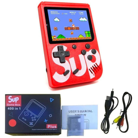 Mini Consola Portátil SUP Game Box Plus 400 en 1 – Diversión Retro en la Palma de tu Mano