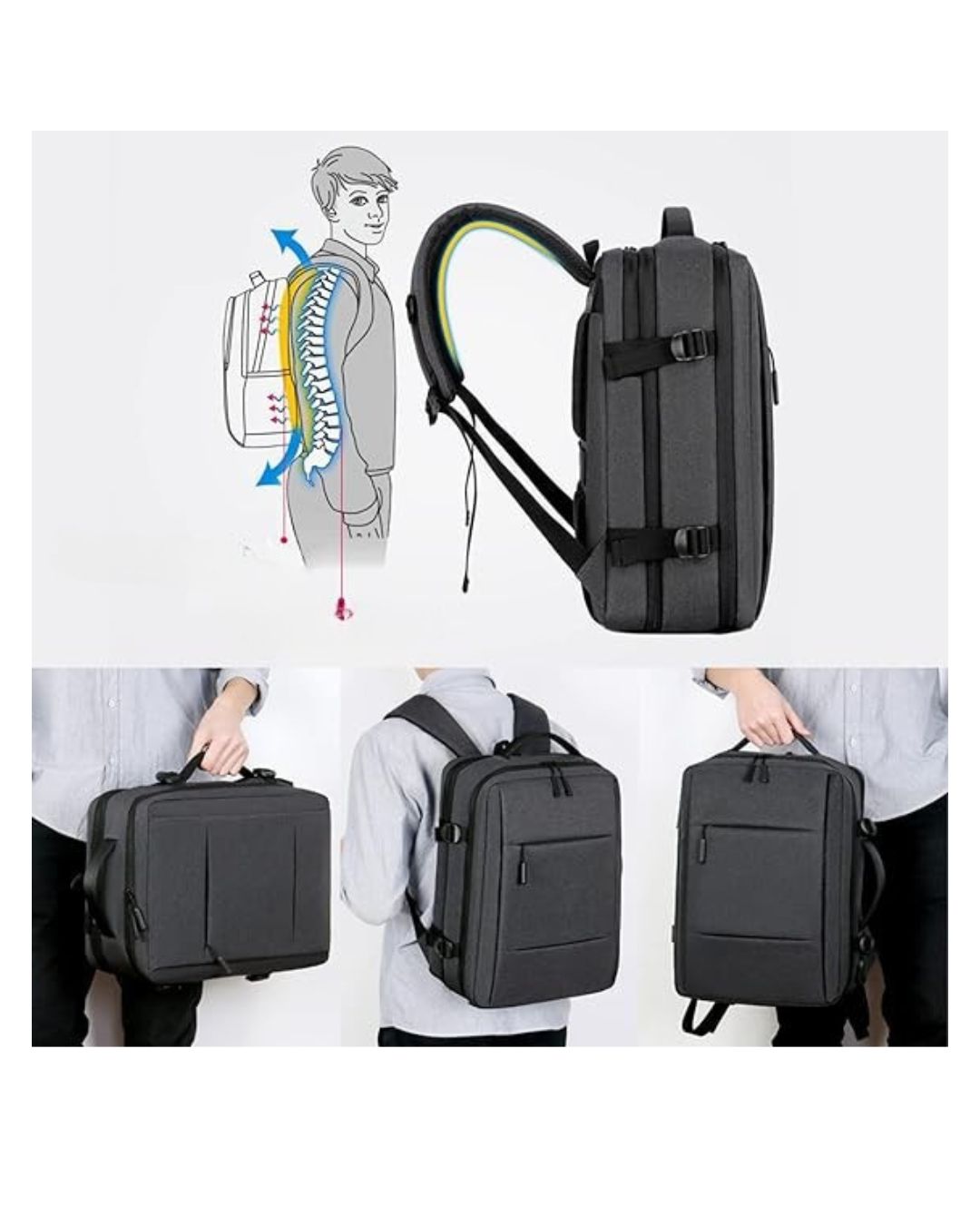 ✈️🎒 Mochila Viajera Viral – Compacta, expansible y lista para todo