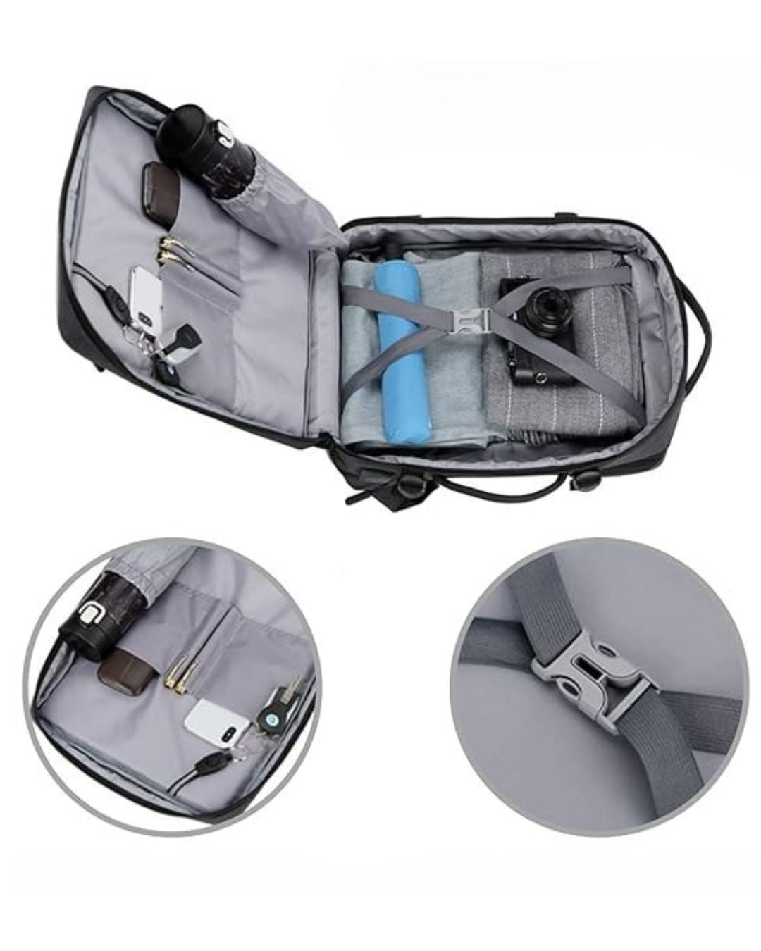 ✈️🎒 Mochila Viajera Viral – Compacta, expansible y lista para todo
