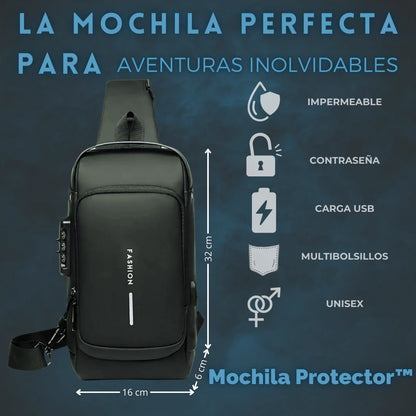 🎒 Mochila Antirrobo con Carga USB – Impermeable y Segura para tus Aventuras