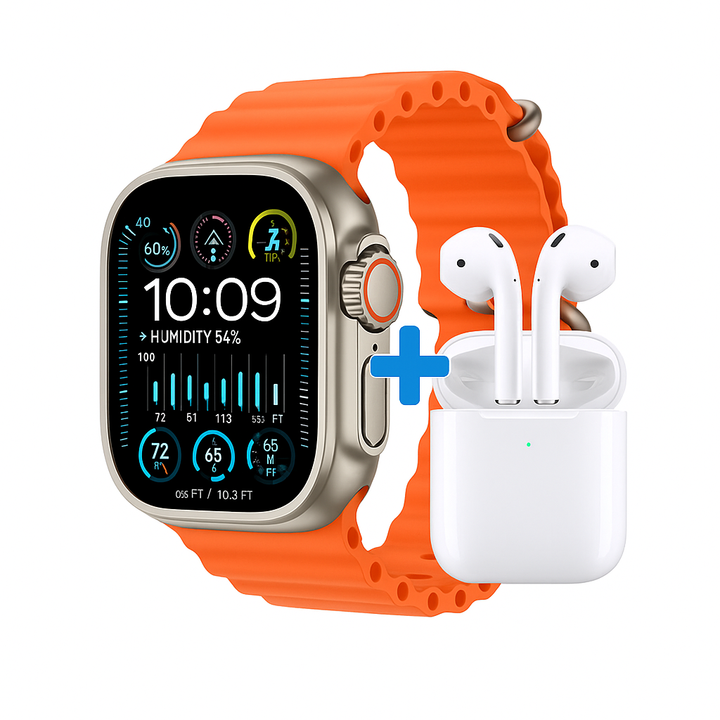 Smartwatch 2.2" Ultra – Notificaciones, música y cámara