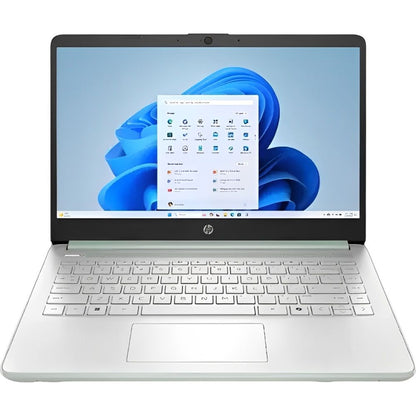 💻 HP 14-DQ6013DX – 14″ · Intel N150 · 4GB · 128GB UFS · Willow Green