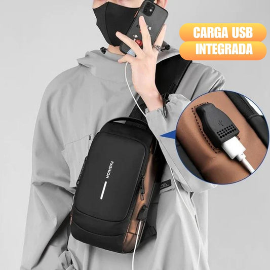 🎒 Mochila Antirrobo con Carga USB – Impermeable y Segura para tus Aventuras