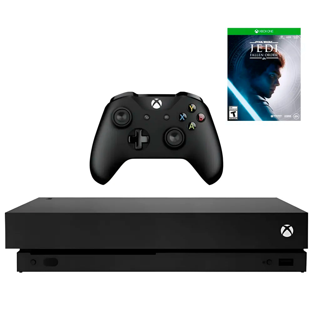 🎮 Consola Microsoft Xbox One X 1TB · 4K Ultra HD + 2 Controles inalámbricos
