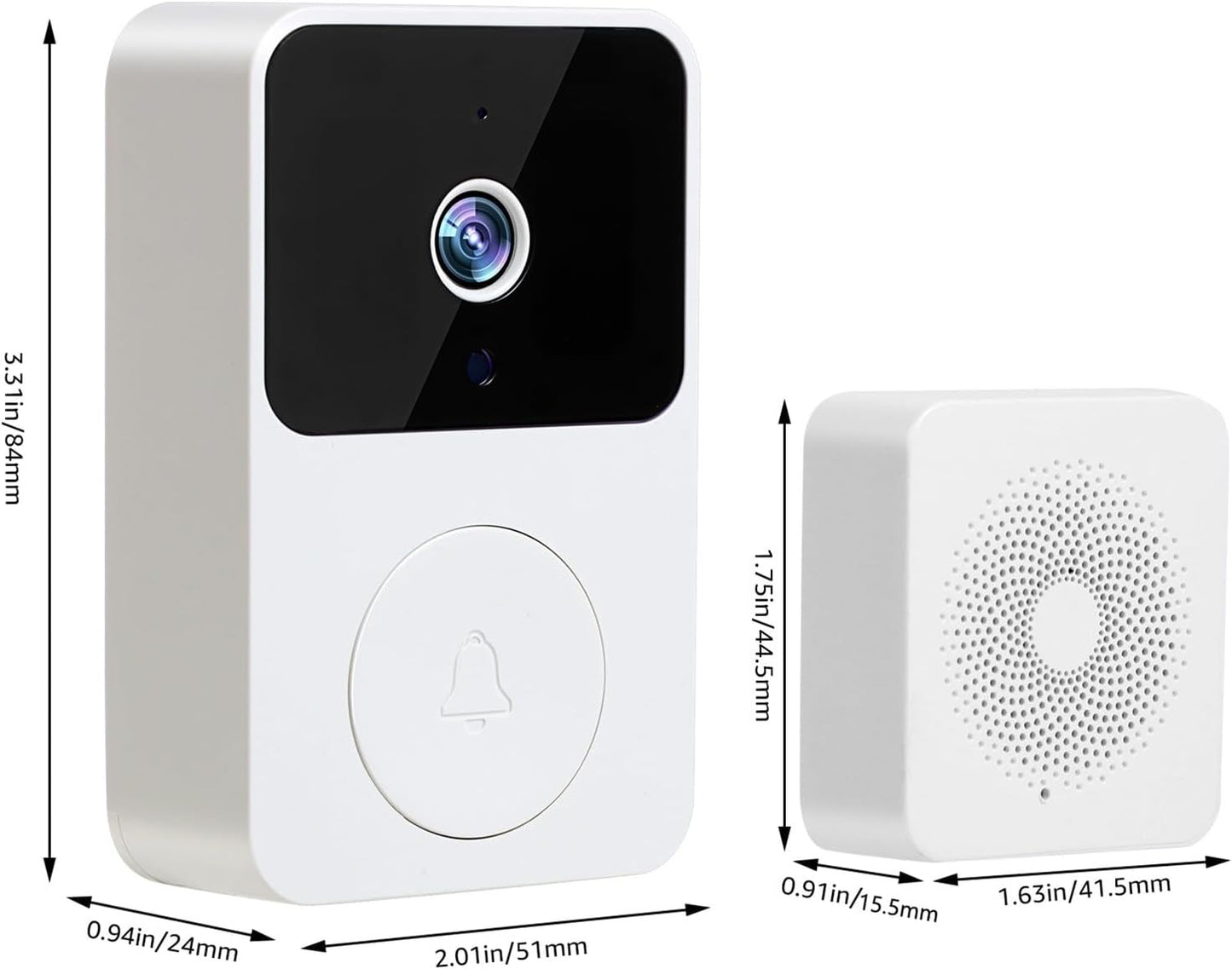 Timbre Inalámbrico Inteligente con Cámara HD y Wi-Fi – Seguridad y Comodidad para tu Hogar