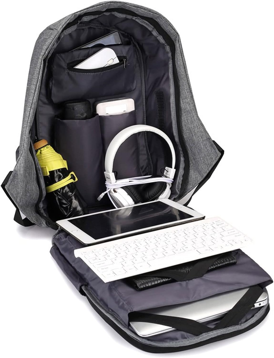 Combo Mochila Antirrobo + Powerbank 12000 mAh + Smartwatch D20