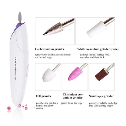 Kit Eléctrico de Manicura y Pedicura 5 en 1 – GQT Paris