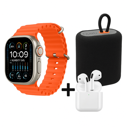 Smartwatch 2.2" Ultra – Notificaciones, música y cámara