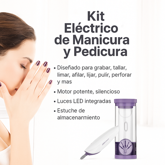 Kit Eléctrico de Manicura y Pedicura 5 en 1 – GQT Paris