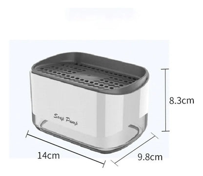 🧼 Dispensador de Jabón con Portaesponjas – Práctico y 2 en 1