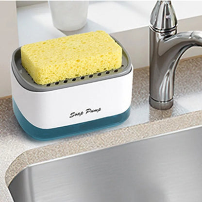 🧼 Dispensador de Jabón con Portaesponjas – Práctico y 2 en 1