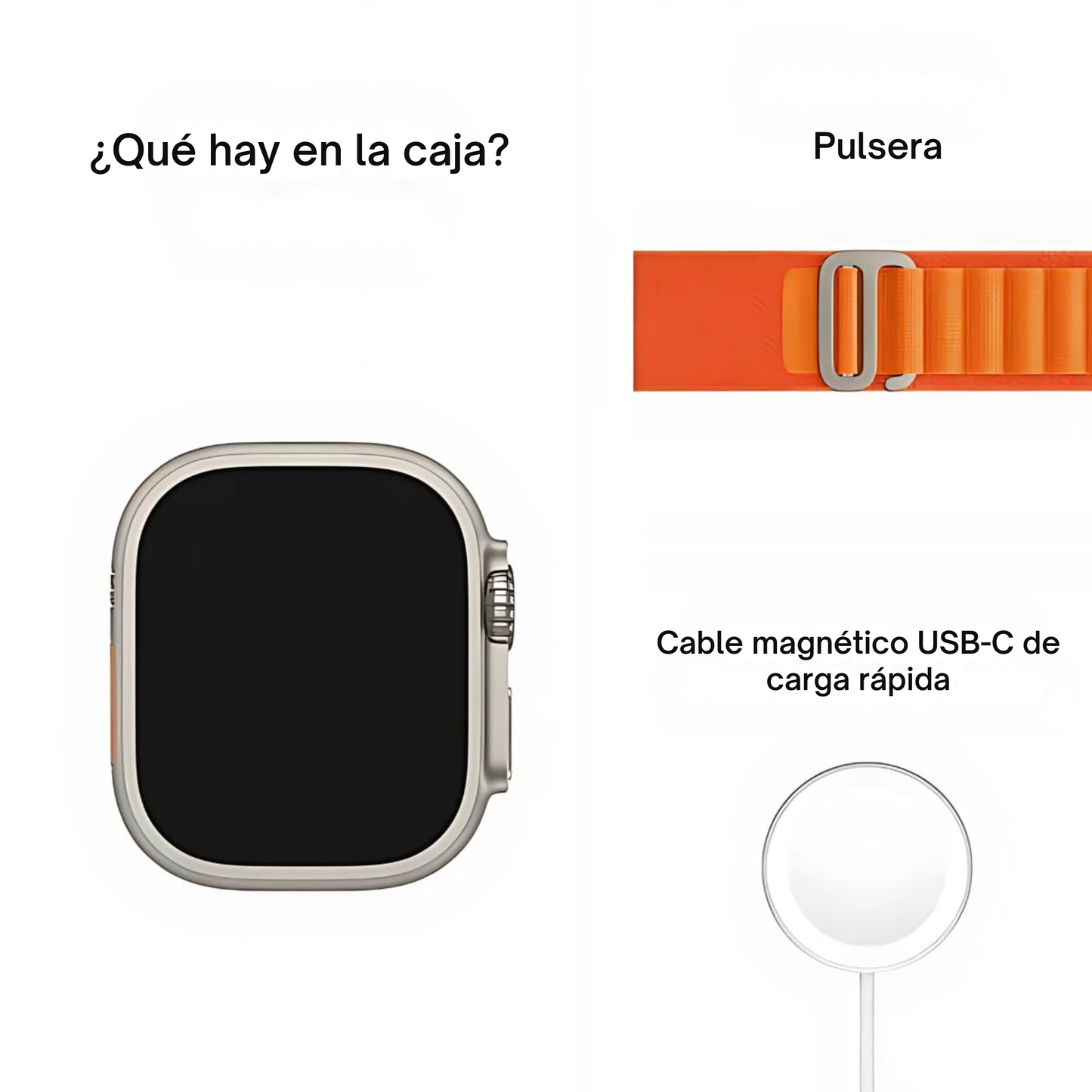 Smartwatch 2.2" Ultra – Notificaciones, música y cámara