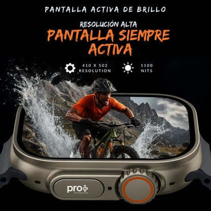 Smartwatch 2.2" Ultra – Notificaciones, música y cámara