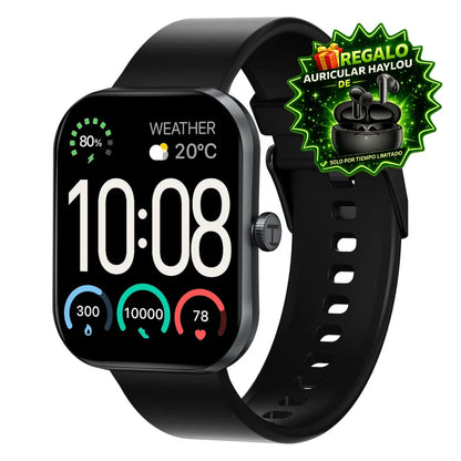 🔥 Smartwatch Haylou S6 📞 Responde llamadas desde tu muñeca 💧 Resistente al agua IP68 🏃 127 modos deportivos 🔋 Hasta 7 días de batería
