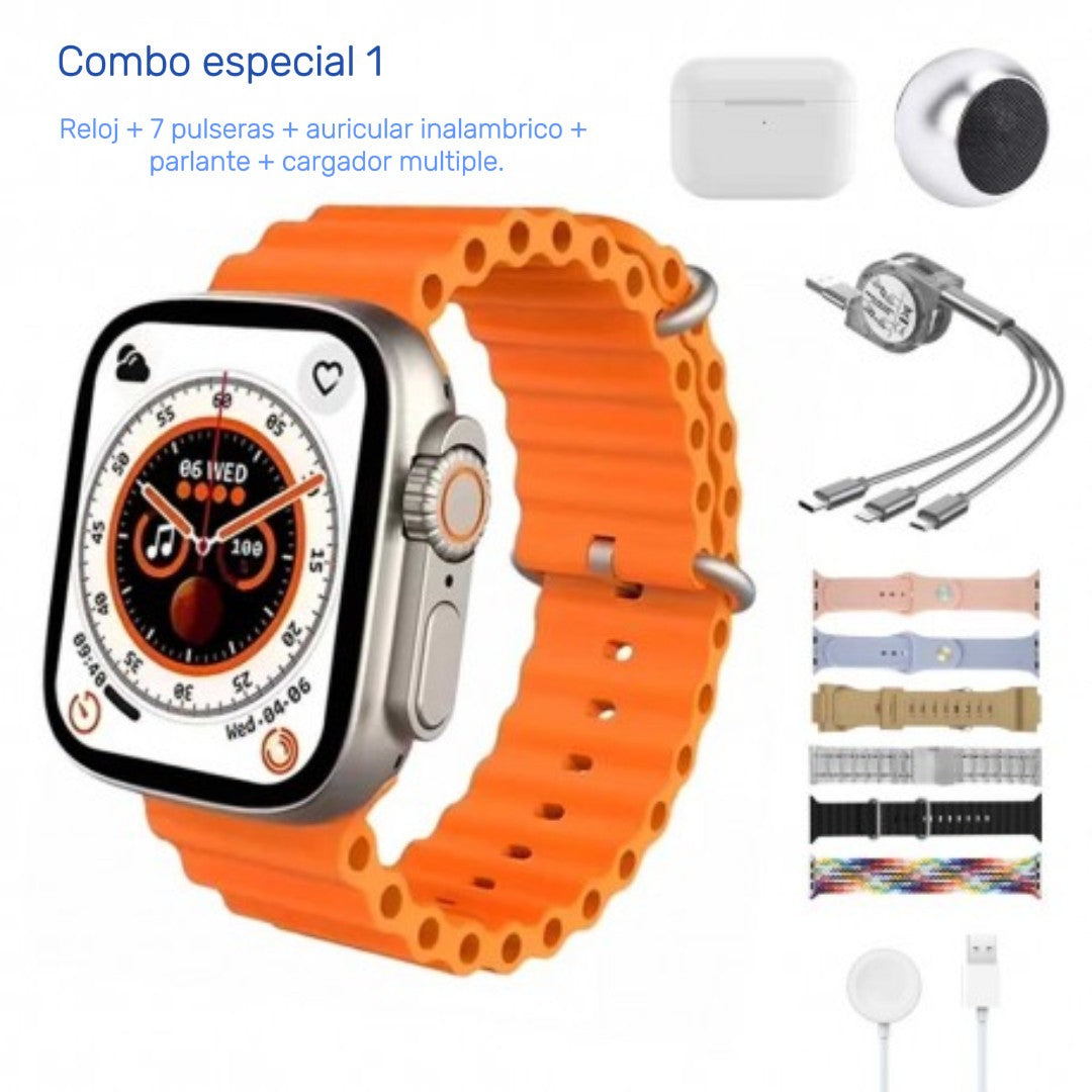 Smartwatch 2.2" Ultra – Notificaciones, música y cámara