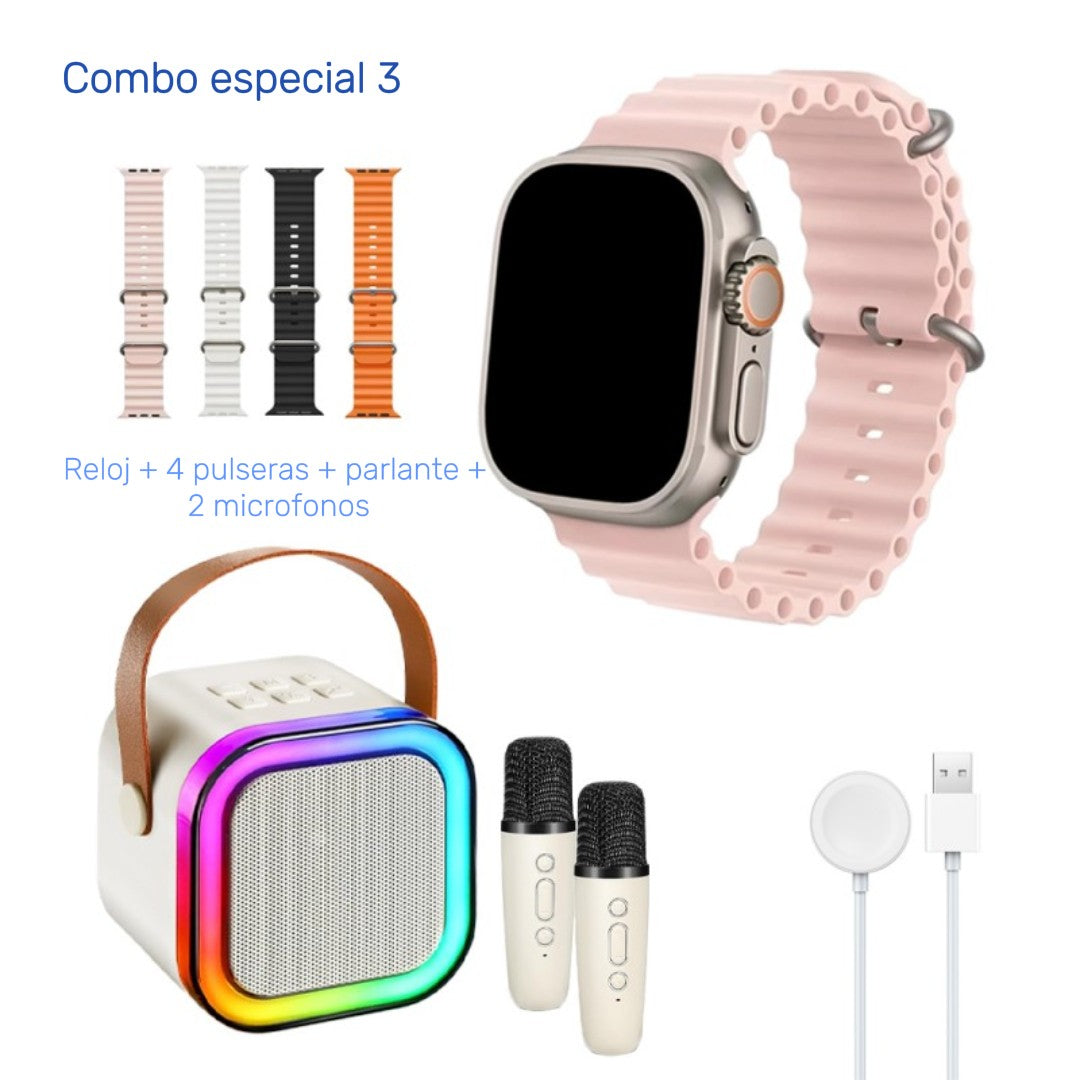 Smartwatch 2.2" Ultra – Notificaciones, música y cámara