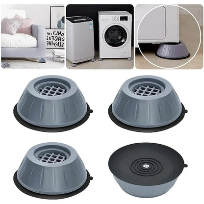🧼 Almohadillas Antivibración para Lavarropas – Silencio, estabilidad y piso protegido