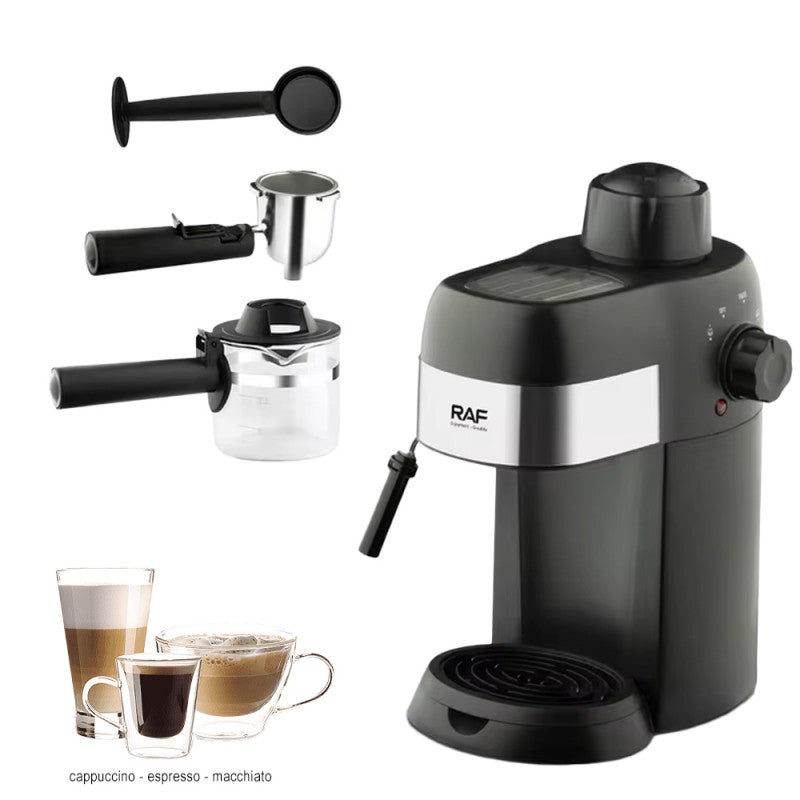 Cafetera RAF 800 W (4 tazas) + Molinillo RAF R.7120 ¡de regalo!