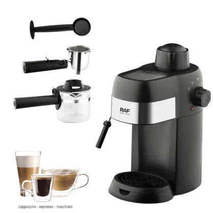 Cafetera RAF 800 W (4 tazas) + Molinillo RAF R.7120 ¡de regalo!
