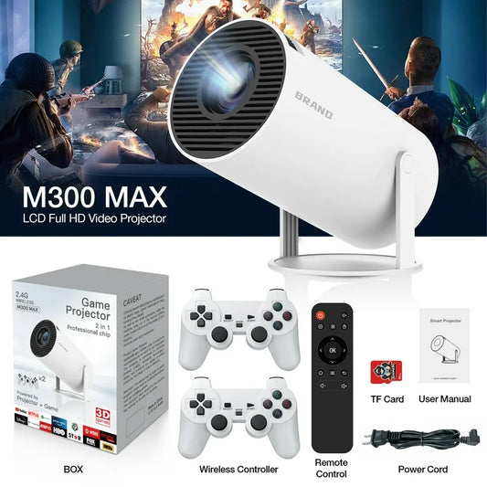 🌟 Tu cine en casa y al aire libre – Proyector Portátil Full HD 1080p