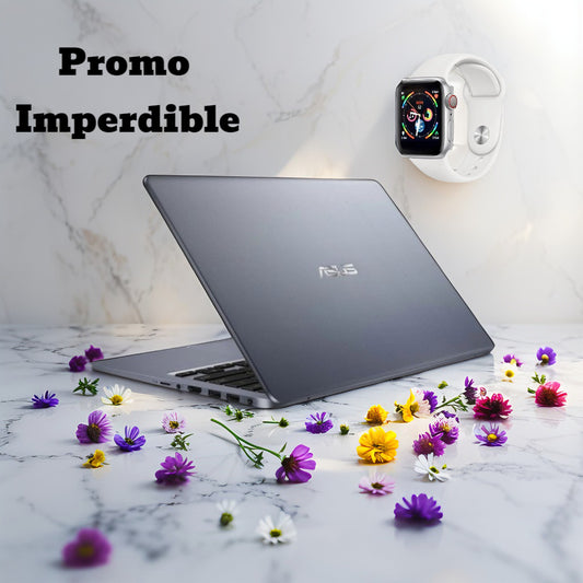 🔥 Oferta exclusiva Innovex Store: Llevate tu Notebook Asus E410KA-CL464 con Windows 11, potencia y estilo al mejor precio… ¡y recibí de regalo un Smartwatch de última generación!