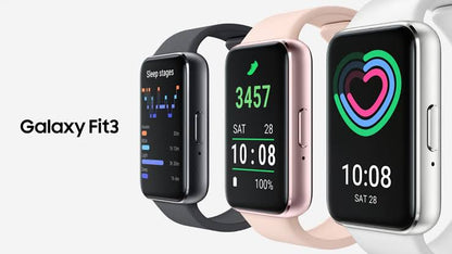 Smartband Samsung Galaxy Fit3 AMOLED 1.6" Bluetooth 5.3 – Monitoreo de Salud y Deportes