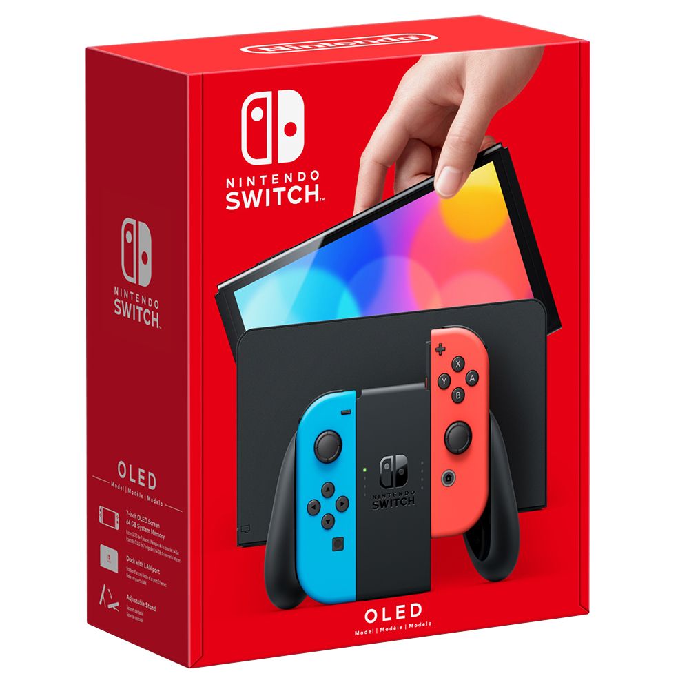 Nintendo Switch OLED 64GB – Pantalla OLED 7” · 3 Modos de Juego · Edición Premium