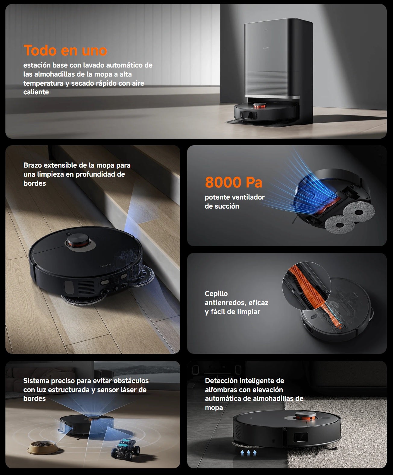 Robot Aspirador Xiaomi Vacuum X20 Max 220V con Base Inteligente | Innovex Store